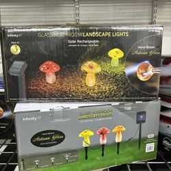 Infinity X1 Glass Mushroom Landscape Lights