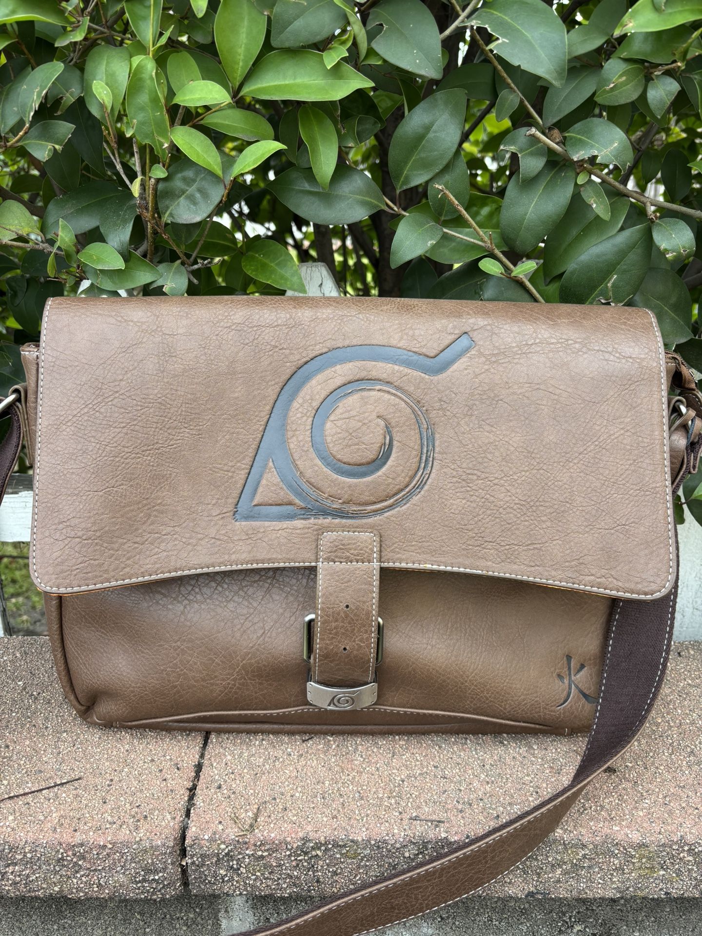 Naruto leather messenger Bag