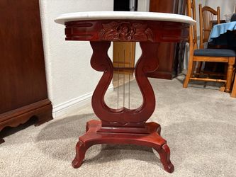 Marble and mahogany table