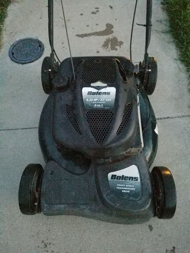 Bolens lawn mower 6.25 HP 21" cut self-propelled