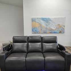 Leather Sofa Greymel 