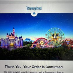 DISNEYLAND LA 2 TICKETS ON DISCOUNT - $125 (redwood city)