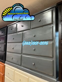 Nine drawer grey dresser pinewood cajonera Comoda de Pino