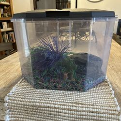 Fish Tank W/decorations  Medium size