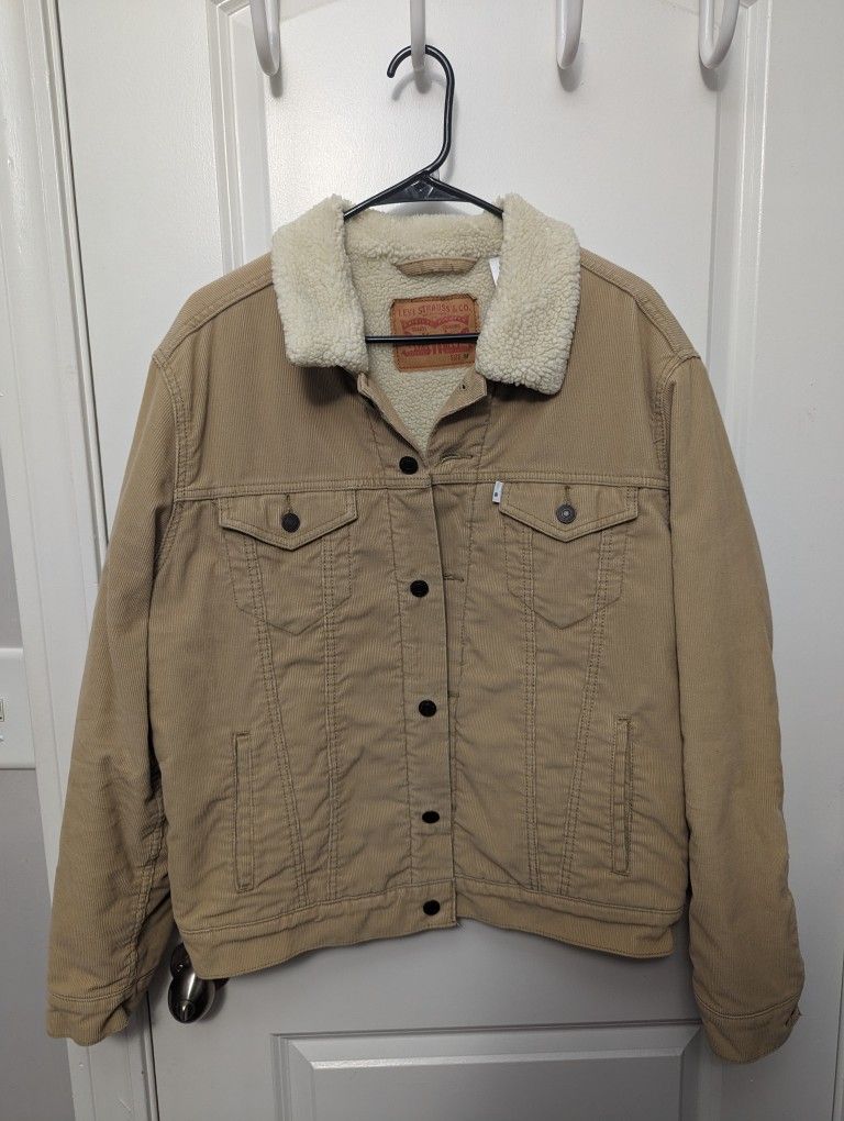 Levis Courduroy Tan Jacket Men's Medium