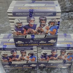 2023 Topps Chrome Composite Football Mega Box Factory Sealed In Hand 