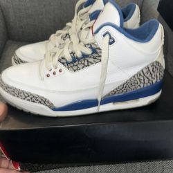 True Blue 3s Size 10 Men