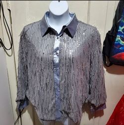 Women's 2pcs Set Sequins Size XL