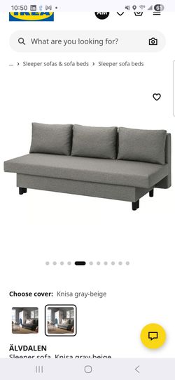 Sofa bed Ikea Alvdalen grey