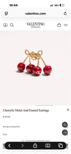 Valentino Cherry Earrings