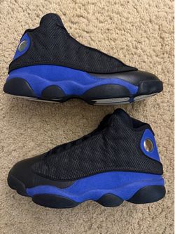 Size 9.5 (Pre owned, no box, missing insoles) - Air Jordan 13 retro hyper royal black blue