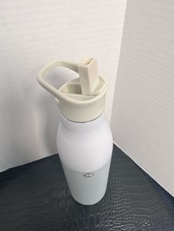 NEW White RBX 25oz Wide Mouth Stainless Steel Water Bottle Tumbler with Straw