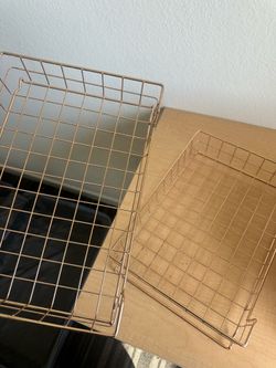 MOVE OUT SALE stackable Copper metal storage