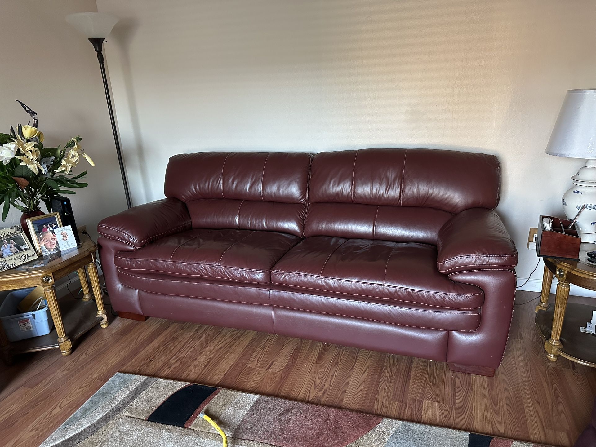 Leather La-Z-Boy Sofa - Very New & Nice - Best Offer