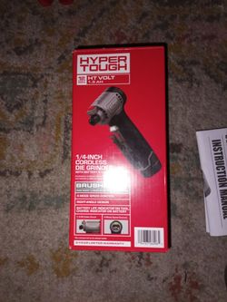 1/4 cordless die grinder with battery charger and accessories brand new unopened