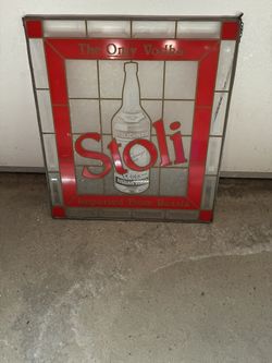 Stoli  Stained Glass Sign 