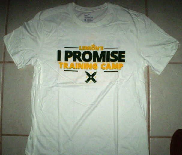 LeBron James “I Promise” Training Camp Tee Shirt - Large