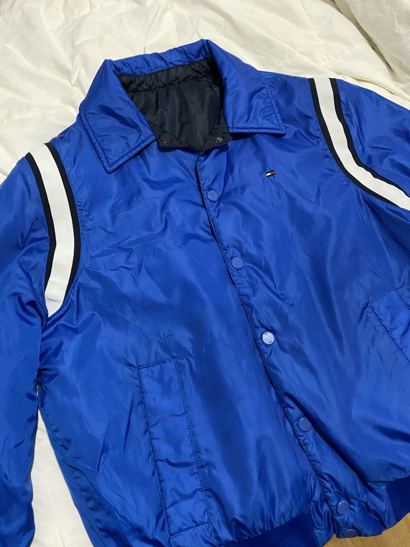 Reversible retro varsity style Jacket