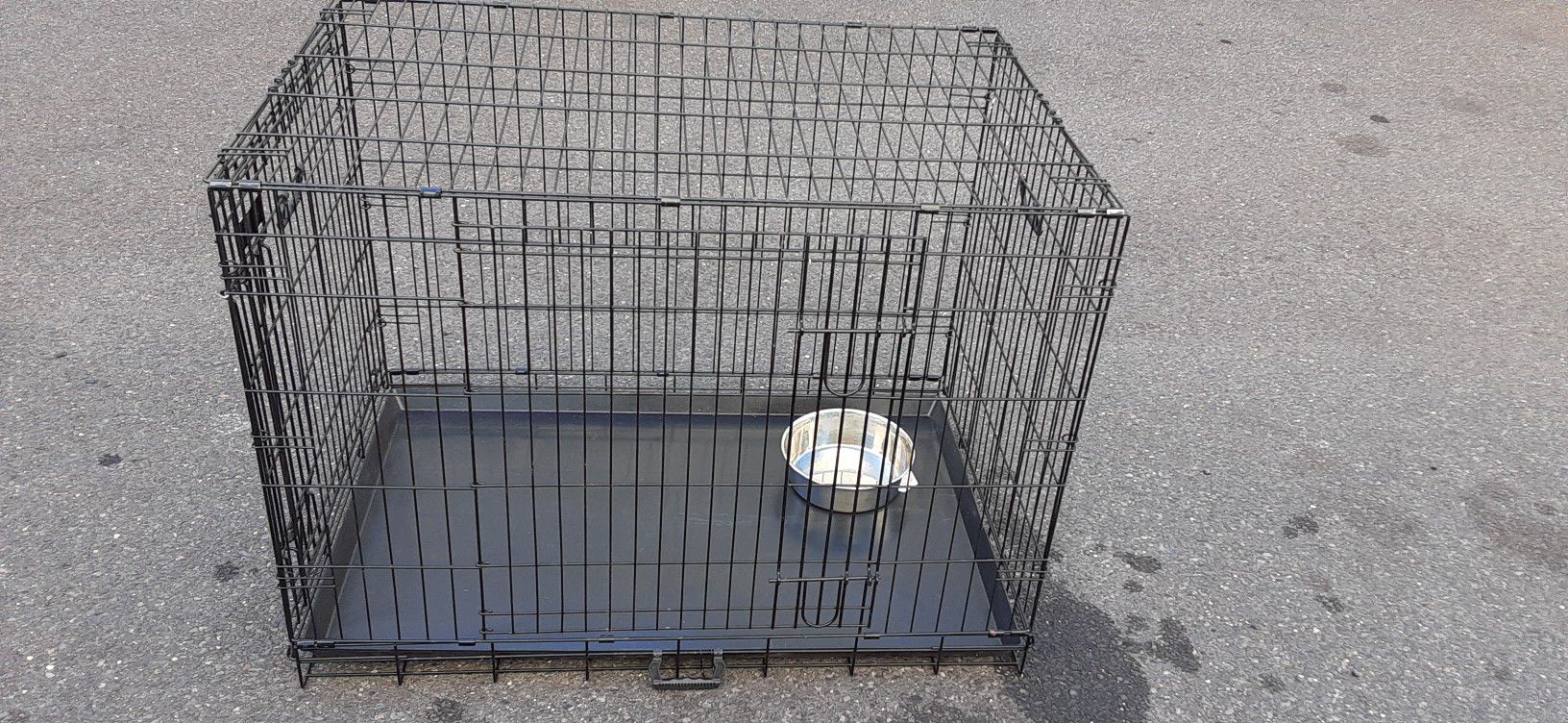 Extra large dog Crate/Cage includes double doors and bottom changing tray safe reliable and ready for immediate use pickup curbside delivery available