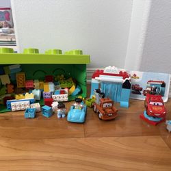 Duplo Lego Set Plus Disney Cars carwash