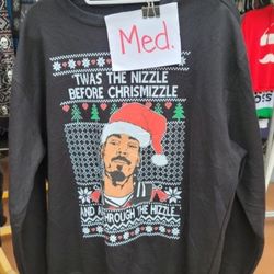 Adult medium Snoop Dog Christmas Ugly Crew 