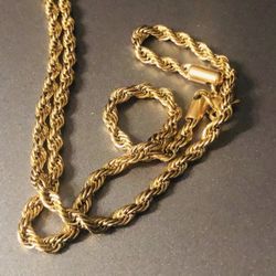 14k Gold Filled Rope Chain 20” Inches
