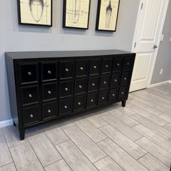 Black Apothecary Style Sideboard