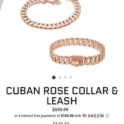 Dog Cuban Link Collars And Leashes