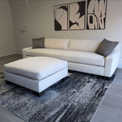 Rene Cazares RC Furniture Down Sofa & Ottoman - Like New - Free Delivery