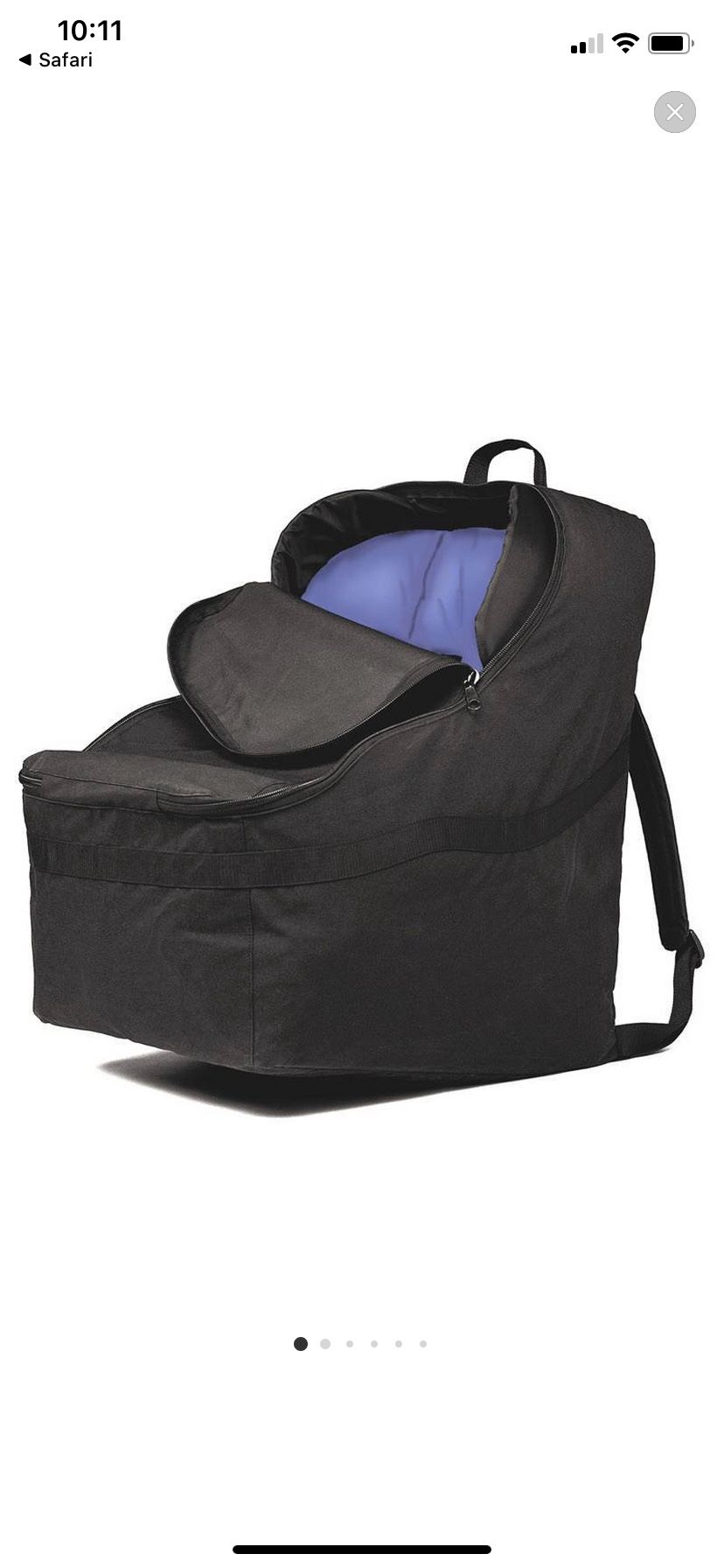 Car seat backpack for traveling •NEW•