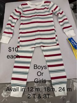 Carter's Kids Striped Thermal Pajama Set