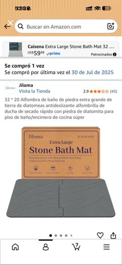 Jiloma Extra Large Stone Bath Mat