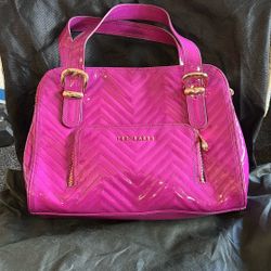 Ted Baker Quilted Patent Leather Satchel 
