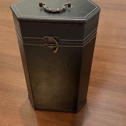Black Hexagonal Storage Box