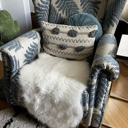 Herrington Wingback Accent Chair - Blue