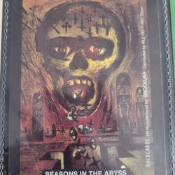1991 Brockum Rock Cards - Slayer - Seasons in the abyss (Larry Carroll) sticker card