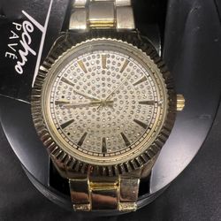 Gold Plated Stainless Steel Quartz Watch