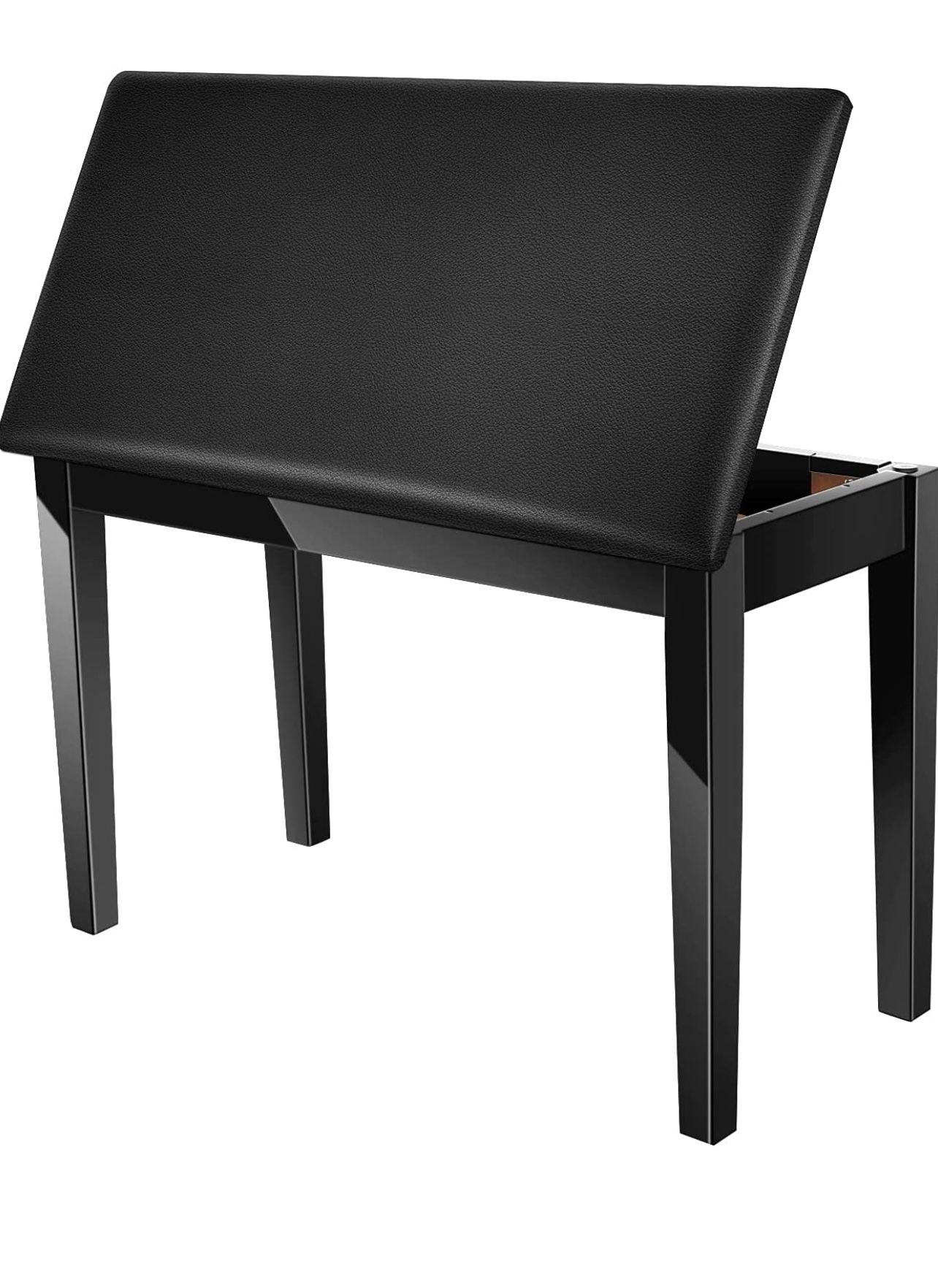Neewer® Wooden Duet Piano Bench with Padded Leather Cushion for Deluxe Comfort and Bulid-in Flip-Top Seat Extra Storage Compartment for Music Books an