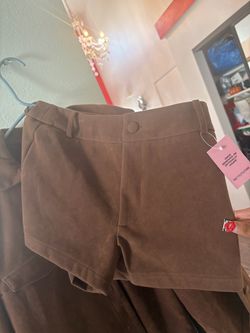 Brown Jacket & shorts set