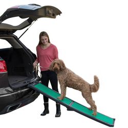 Pet Gear Portable Ramp Travel Lite Bi Fold With SupertraX Animal Rehabilitation