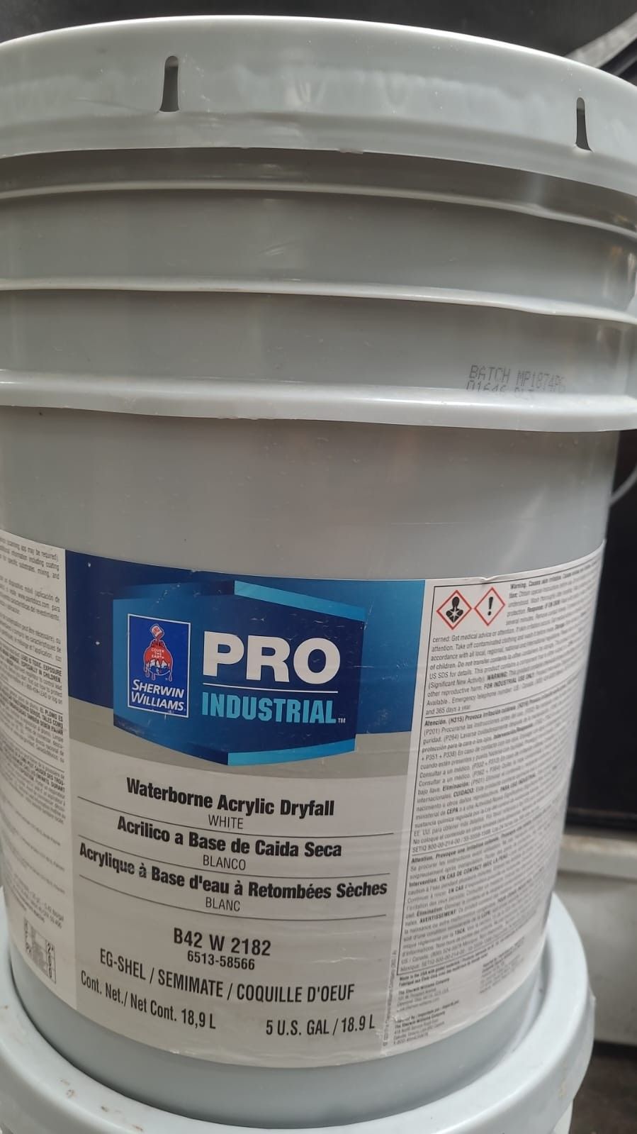 Sealed 5 Gallon Sherwin Williams Pro Industrial Semigloss Color Gray
