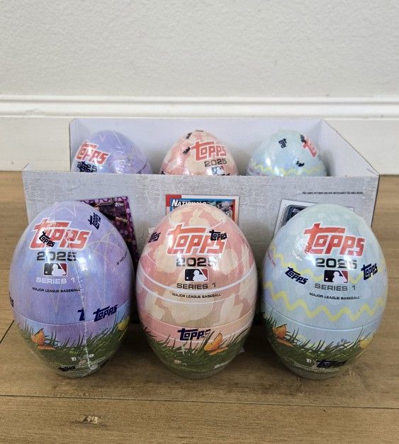 For Sale:
Brand New Still Sealed 2025 Topps Series One 1 Baseball Easter Egg Tin