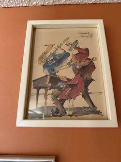 Signed Artwork New Orleans Jazz Quartet