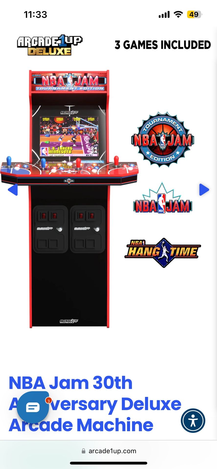 NBA JAM Arcade 1up