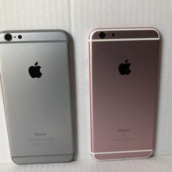 (2) Orginal Apple Iphone 6s Plus Rose Gold And Silver 6 Plus Back Housing Frames