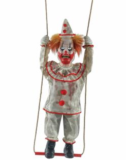 Spirit Halloween Swinging Happy Clown Doll Svi Animatronic Brand New
