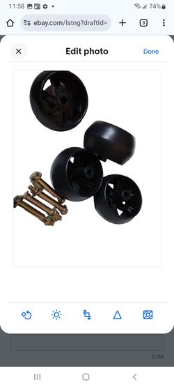 Parts 4 Outdoor Aftermarket Deck Wheels and Kit 4Pk Replacement for Husqvarna