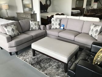 New sofa and loveseat chair and rug