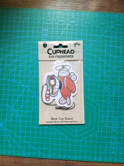 Cuphead Car Air Freshener (New Car Scent)