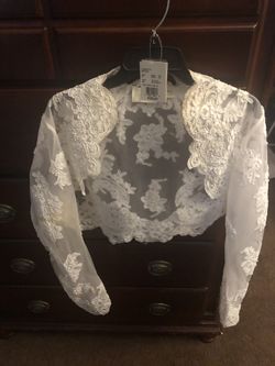 Long Sleeve Wedding Lace Jacket